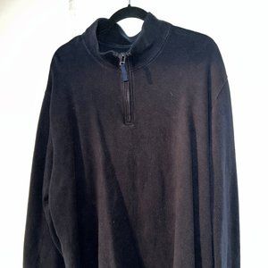 Lands End Black Quarter Zip